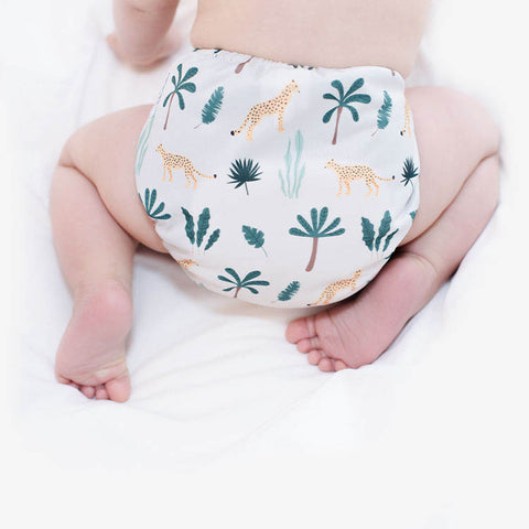 Ensemble 4 couches à 1 gousset + sac | Jungle