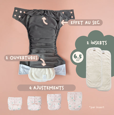 Ensemble 4 couches + sac | Fruitée