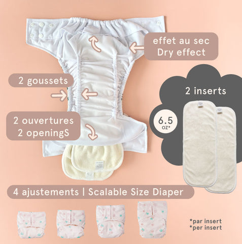 Essaie avant d'adopter - Couche à poche + Inserts