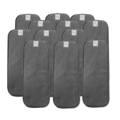 Ensemble d'inserts de Bambou gris foncés - 12 pcs